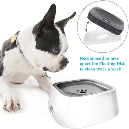 No-Spill Water Dispenser Portable Dog Bow Pet Dog Cat Bowl Floating Bowl Water Drinker Not Wet Mouth Splash Not Sprinkler